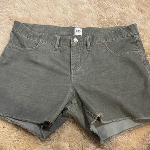 Size 14 Gap Corduroy Shorts Sage Green/ Light Olive